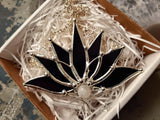 Big Boho Lotus with silver plated