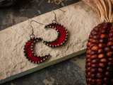 Red transparent Space Crescents