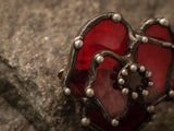 Poppy Stain Glass Brooch
