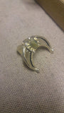 moon ring - moon phase - wiccan - pagan - witch - mirror crescent - astrology - celestial - tiny moon ring - luna - and stars - double horn
