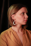 Milky Crescent Moon Earrings