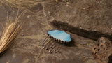 Stained Glass Cloud Shaped Brooch, vintage brooch, rainy cloud brooch, Stain Glass Brooch, weather pin, Rain Pin tribal jewelry, blue pin