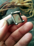 Mirror Square Ring, , Geometric, gift for here, bestfriend gift, for girlfriend, birthday gift, squared, quadrant, 14 feb, valentines day