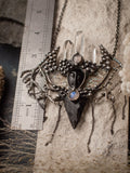 Pendant Game of Thrones. Only obsidian can kill the King of the Night. Natural Stone- rhinestone, rose quartz, moonstone, agate, obsidian.