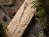 Chinese metal silver plated hair stick with smoky quartz, Hair Clip