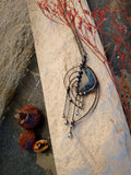 The Pendant- Labradorite harp on which rain played its song. Magic Handmade by OfelWay