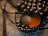 Pendant Black Crescent Pendant, Armor Necklace, Witchcraft jewelry, Gothic jewelry, witchy, Amulet, witch jewelry