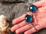 Forest drops earrings - blue