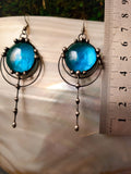Forest drops earrings - blue