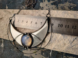 Mirror Pendant - Crescent Moon
