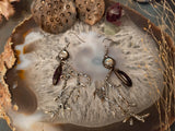 Woodland big earrings in fantasy style for nature lover