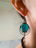 Forest drops earrings - blue