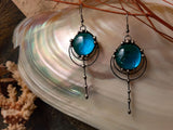 Forest drops earrings - blue