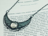 Crescent moon Pendant - Ashes of Sunrise