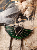 Stain Glass Green Hair Fork