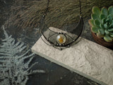 Crescent moon Pendant - Ashes of Sunrise