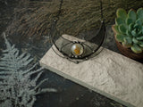 Crescent moon Pendant - Ashes of Sunrise