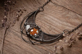 Crescent moon Pendant - Ashes of Sunrise
