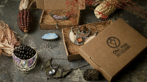 Pendant Crescent Armor and Earrings set