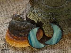 Crescent Moon Earrings - different color