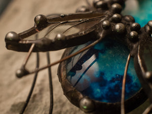 Crescent of blue beetle