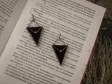 Black Triangle Earrings