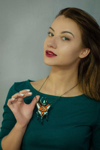 Meditative Fox Pendant