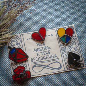 Poppy Stain Glass Brooch, vintage brooch, flowery pin, Poppy Brooch, Blooming Pin, Flower Brooch, Floral Brooch, Poppy Pin, boho pin