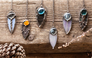 Pendant Wind, color pendant, Stain Glass Necklace, witchcraft jewelry, necklace custom, pendant&#39;s, necklaces for girlfriend, necklace design