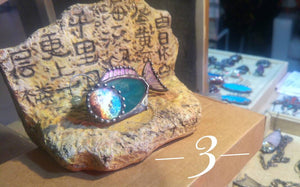 Brooch Anglerfish, sea world, brooch fish, stain glass, fried herbs, pin, ocean brooch, dweller of deep, anglerfish