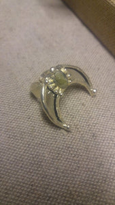 moon ring - moon phase - wiccan - pagan - witch - mirror crescent - astrology - celestial - tiny moon ring - luna - and stars - double horn