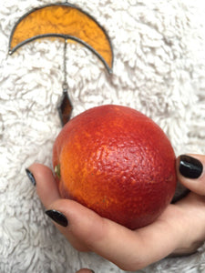 Pendant Crescent Moon, Yellow Crescent, Moon Pendant, Boho Accessory, yellow pendant, yellow necklace, Moon Jewelry Witchy Pendant