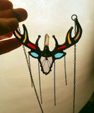 Deer Shaman with bloody horns necklace