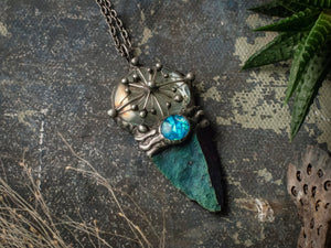 Pendant with natural stone - Lera&#39;s dream. arrow compass, Compas for you mind,  Compass jewelry, compass necklace