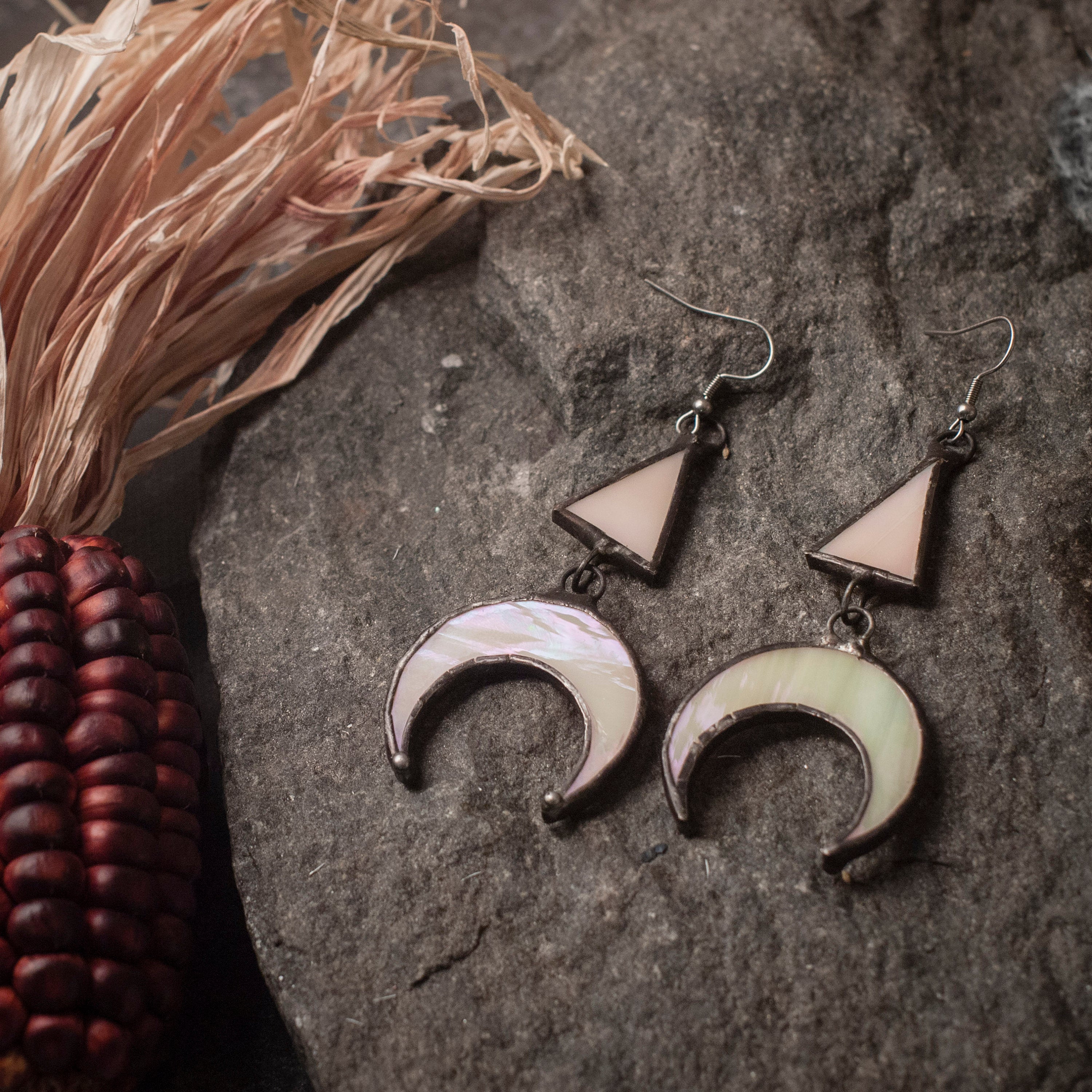 Crescent Moon Earrings - different color – OfelWay