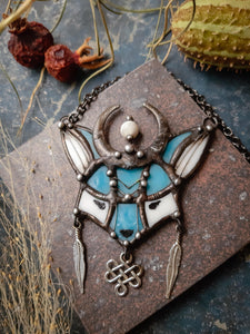 Charitable help !!!!      Stain glass Handmade Pendant Blue Fox, jewelry for charity, Nature Jewelry, Fox Head