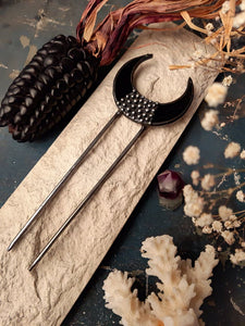 Stain Glass black Hair Fork