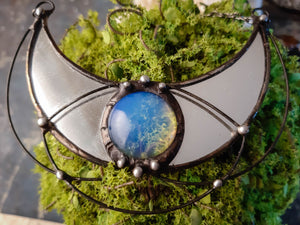 Mirror Pendant - Crescent Moon