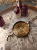 Italian Mirror Pendant with crescent moon