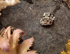 Fantastic fractal necklace from Bismuth crystal
