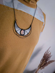 Mirror Pendant - Crescent Moon