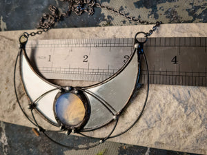 Mirror Pendant - Crescent Moon