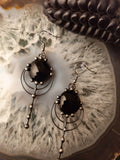 Two black drops earrings