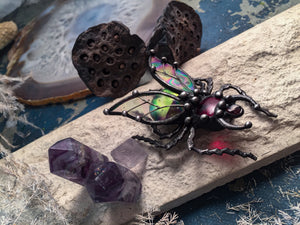 Brooch beetle scarab