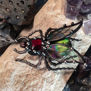 Brooch beetle scarab