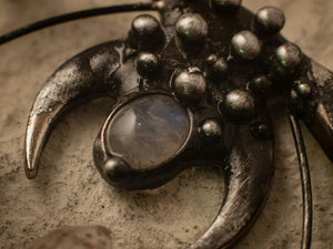 Copy of Natural Ammonite with smooky quartz